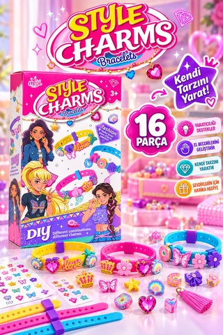 Style Charms 16 Parça Dıy Bleklik Yapım Seti