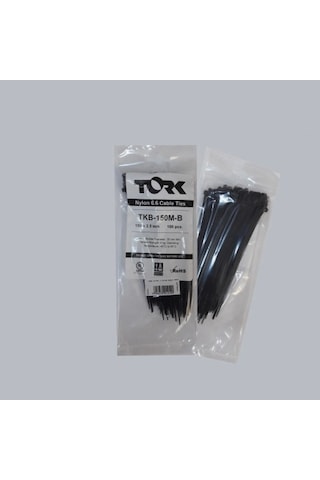 Tork Siyah Kablo Bağı 2,5x150 Standart