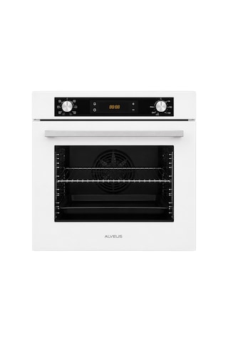 Alveus MFA 627 WH - KLS 670 WH - MOD 3000 Beyaz Cam Ankastre Set