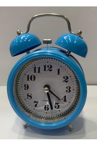 Alarmlı-Işıklı-Çalar-Masa Saati-Ramazan-Sahur-Mavi