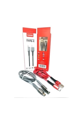 Torima 2.4A Type-C Hızlı Hasır Gövde Şarj Data Kablosu Tr-Ap210 (537796500)