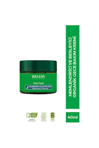 Weleda Skin Food Nemlendirici ve Besleyici Organik Gece Bakım Kremi 40 ML