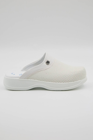 Terz-0051 Quicksteps Professional Kadın Anatomik Ve Comfort Sabo Terlik Beyaz