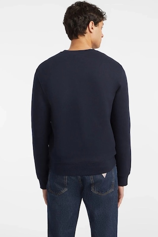 Guess Erkek Gj Cn Önde Logo Sweatshirt - Lacivert Lacivert