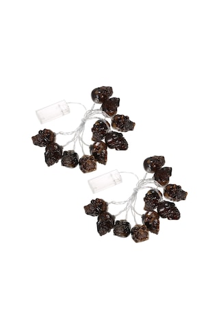 Hfambition Kahverengi Kasa Şeklinde Halloween Dekoratif Işık Zinciri, 1.5m 10led, 2 Adet Paket, Ev Zevki Ve Parti Atmosferi İçin Uygun