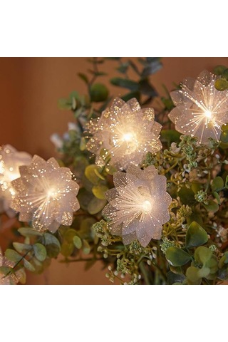 Led Fiber Optik Peri Masalı Işığı, Düğün Ve Tatil Dekoratif Işık Zinciri, 3m Su Geçirmez 20 Led Boncuklu Peri Masalı Işığı, Pille Çalışır Beyaz