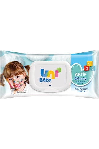 Uni Baby Aktif Bebek Islak Havlu Mendil 24 X 72'Li