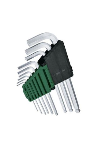 Bosch Alyan Anahtar Takımı Hex 9 Parça 1600a032v1