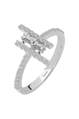 Sirius F Renk 0.33 Karat Baget Pırlanta Yüzük 0817R0263