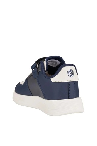 Zacoz Unisex Çocuk Spor Ayakkabı Cırt Cırtlı Hafif Rahat Günlük Okul Sneaker Lacivert Bej