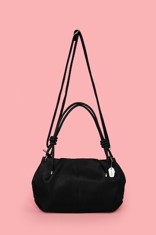 Westbag Kadın Büzgülü Dokulu Çanta Ve Mıknatıslı Cüzdan Seti Hediyelik Anneler Günü İkili Set Siyah