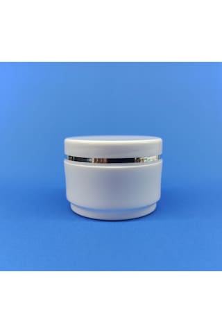 25 Ml Lüx Şeritli Mini Boş Pomat-Krem-Kozmetik Kutusu 100  Adet