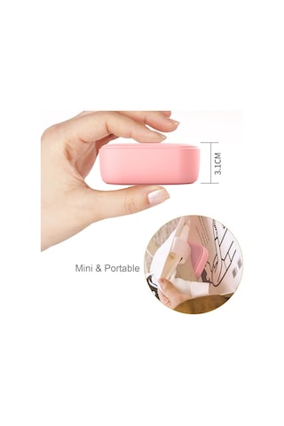 Yunboo M1 Bluetooth 5.0 Hoparlör, 3w Hi-fi Ses, 1000mah Pil, Taşınabilir Dış Mekan Mini Subwoofer, Pembe