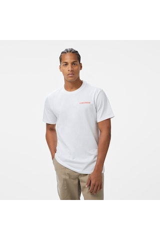 Converse Otherworldly Transmissions Erkek Grafik Baskılı Beyaz T-shirt