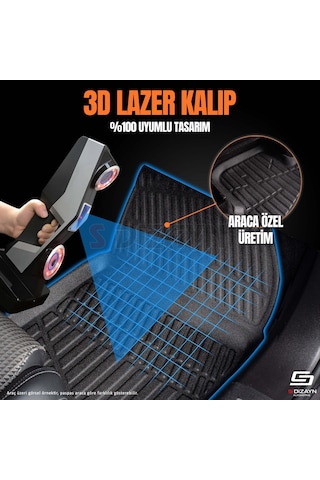 S-dizayn Opel Mokka 2 3d Pro Havuzlu Paspas 2020 Üzeri A+ Kalite