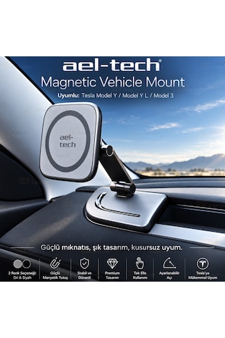 Tesla Model Y/model Y L/model 3 Uyumlu Gri Telefon Tutucu