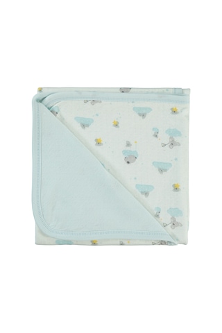 Bebetto Organic Stars And Koalas Battaniye - Mavi