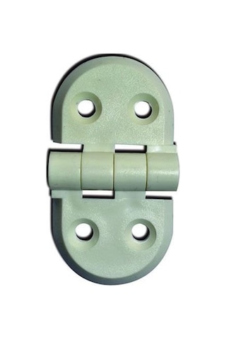 Kısa - Kısa Beyaz Plastik Menteşe