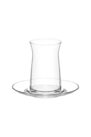 LAV Vera Cam Çay Seti 6 Kişilik 180 ml (6 Çay Bardağı, 6 Çay Tabağı)