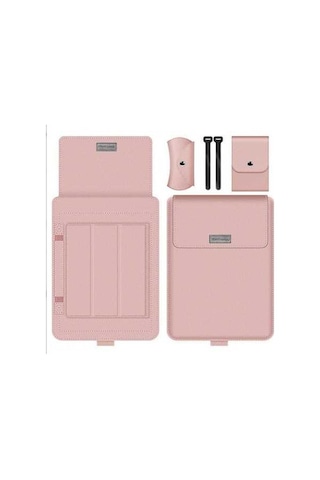 Fastbuy 13/14/15.6 İnç Evrensel Bilgisayar Stant Ve Çantası - Huawei Matebook, Macbook Uyumlu, Pembe, Koruyucu Taşınabilir Renkli