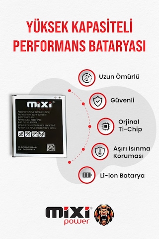 Samsung Galaxy J7 Uyumlu Tam Kapasite Batarya