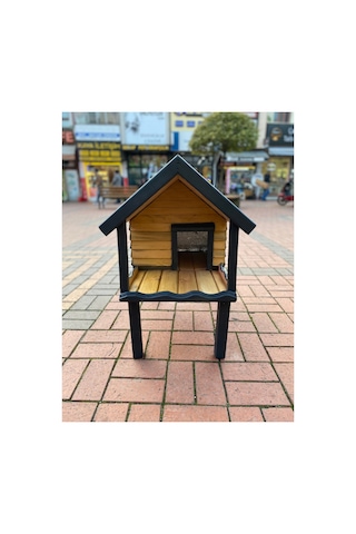 Kedi Evi Kedi Yuvası Özel Tasarım %100 Korunaklı İç Ve Dış Mekan 70x45cm Ayaklar Hariç