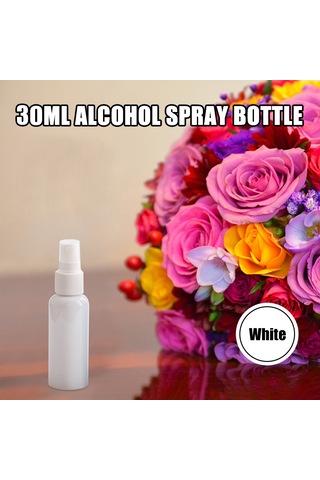 Monyee 30ml Taşınabilir Pp Malzeme Dezenfektan Alkol Sprey Flaske - Saf Ve Dayanıklı Beyaz