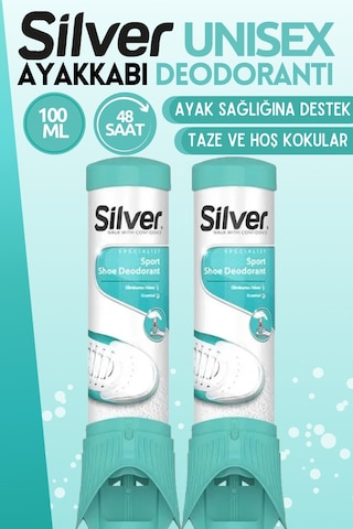 Silver Fresh - Up Ayakkabı Deodorantı Koku Sprey 2 Adet 100 ML Silver Fresh - Up Ayakkabı Deodorantı Koku Sprey 2 Adet 100 ML