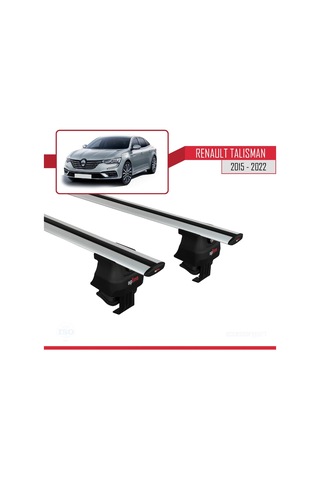 Renault Talisman 2015-2022 Arası İle Uyumlu Ace-4 Ara Atkı Tavan Barı Gri