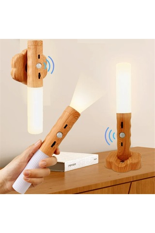 Neevoyu 3'ü 1 Arada Akıllı Led Sensor Işığı - Şarjlı Duvar Lambası, El Feneri Ve Masa Lambası - 2.5w Beyaz Işık, 800mah Pil, Manyetik Tabanlı, Çok Senaryoda Kullanım Diğer