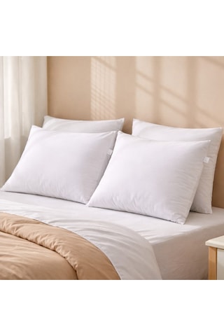 4'lü Pamuklu 50x70 Yastık Kılıfı Beyaz