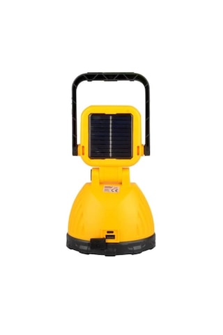 Usb Şarjlı Solar El Feneri Taşınabilir Kamp Feneri Panther 8410 Turuncu