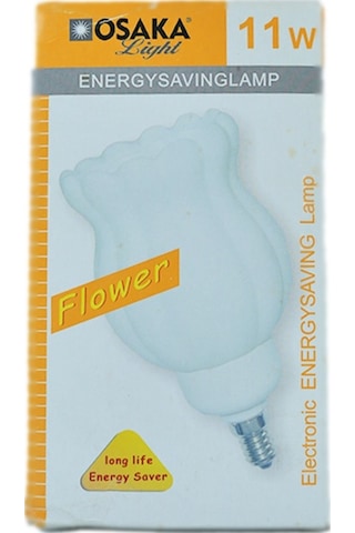 Osaka 11W 220-240V 460Lm 4000K E14 Çiçek Kafa Tasarruflu Ampul