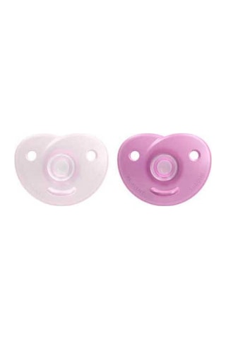 Philips Avent Soothie Emzik, 0 6 Ay Kız Bebekler İçin, 2'li Paket, Ortodontik Silikon, Bpa İçermez, Tek Parça Tas Çok Renkli
