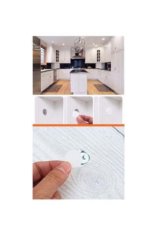 18 Mm 64 Adet Beyaz Yapışkanlı Vida Kapağı Ahşap Mobilya Vida Gizleyici Örtücü Tapa Dekoratif Etiket Diğer
