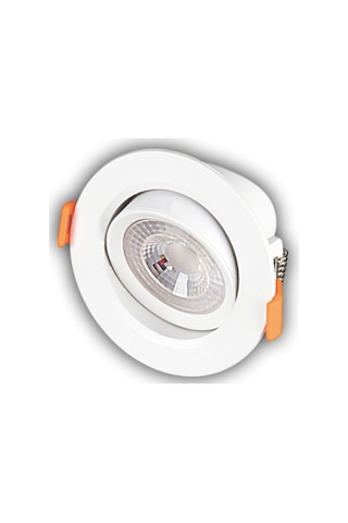 5 Adet Cata Ct 5204 Akik Beyaz Kasa 7w Sıva Altı Led Spot Gün Işığı 3200k