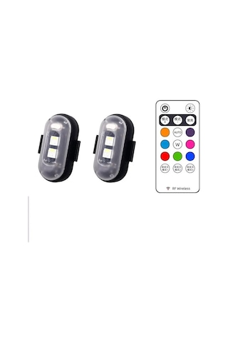 Kumandalı Şarjlı Çift Rgb Led Flaşör