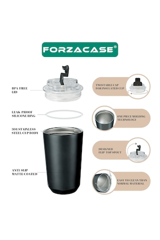 Paslanmaz Çelik 240ml Sıcak Soğuk Tutan Bardak Termos Fc845 Bej