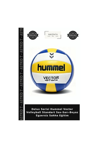 Delux Serisi Hummel Vector Volleyball Standart Sax-sarı-beyaz Egzersiz Sahha Eğitim Çok Renkli