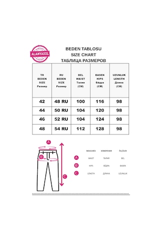 Trieste Büyük Beden Taşlı Yırtık Detaylı Dar Paça Kadın Pantolon Sarı