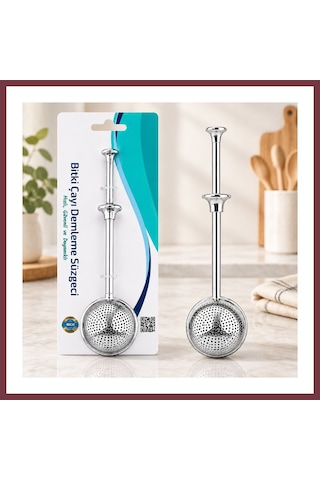 Storeşahin Saplı Paslanmaz Çelik Bitki Çay Demleme Süzgeç Çap 5 Cm Shn0720
