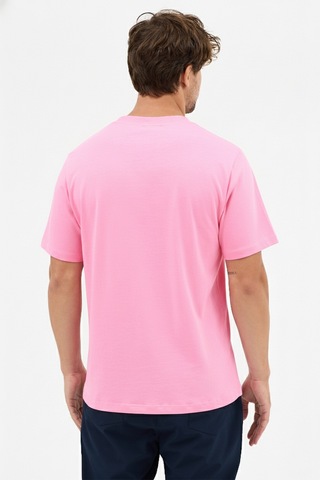 Goffra Erkek Premium Kalite Yoğun Dokulu Pamuklu T-shirt Pembe M101-r0220-06 Pembe