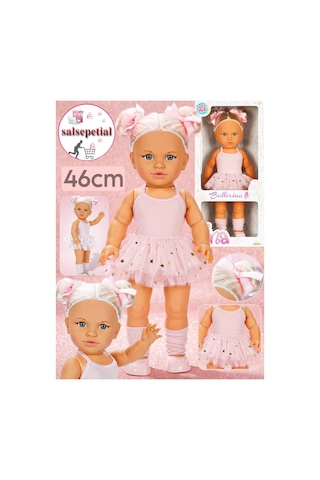 Büyük Boy Et Bebek 46cm Kokulu Kutulu Model Bebek Balerin Tina Bebek Tina Balerin 46cm Pembe