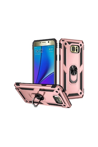 Galaxy Note 5 Kılıf Zore Vega Kapak Rose Gold