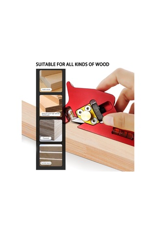 Ximistore9 "ahşap Pah Kırma Ve Köşe Düzeltme Planyası - Ayarlanabilir Kesme Derinliği İle Pratik Marangoz Aleti"