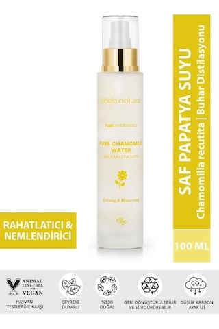 Bade Natural Papatya Suyu Saç Ve Yüz Toniği %100 Doğal Ve Saf 100 ML