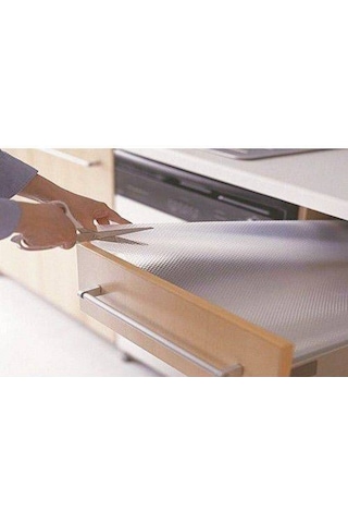 Şeffaf Raf Örtüsü Dolap Içi Kaydırmaz Örtü 45 Cm X 10 M N1135499 Çok Renkli