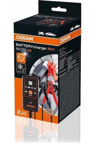 Osram Akü Şarj Cihazı 6-12v 1 Amper Oebsc901