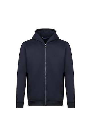Hatemoğlu Lacivert Regular Fit Pamuklu Tam Fermuarlı Kapüşonlu Sweatshirt 35183024a002 005 1852631 Lacivert