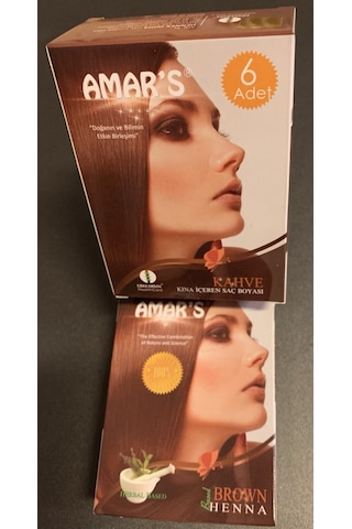 Amar's Kına İçeren Saç Boyası 10 x 6'lı 10 G